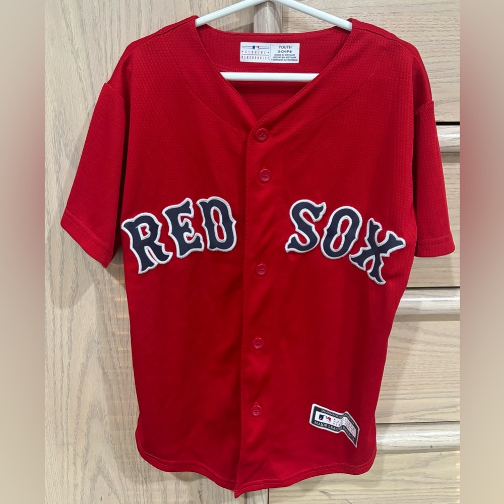BOSTON RED SOX MLB BASEBALL JERSEY.  Size: Small (8) Preowned.